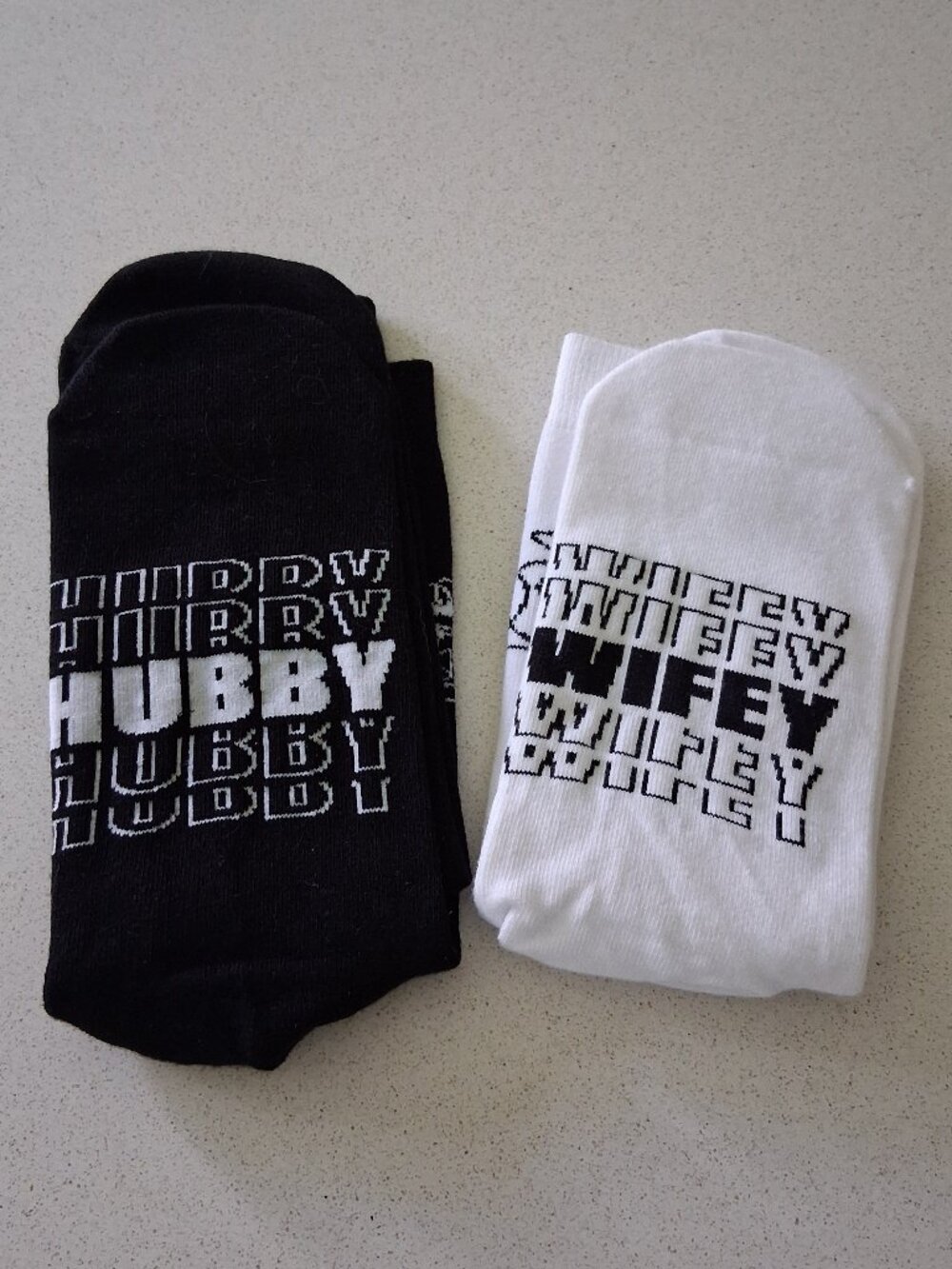 Hubby & Wife Sock Set (NWOT)